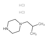 1-N-异丁基哌嗪二盐酸盐结构式