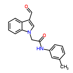 2-(3-FORMYL-INDOL-1-YL)-N-M-TOLYL-ACETAMIDE结构式