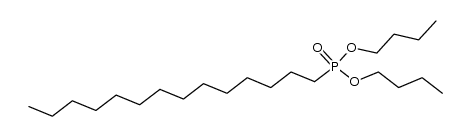 tetradecyl-phosphonic acid dibutyl ester Structure