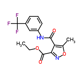 ETHYL 5-METHYL-4-([3-(TRIFLUOROMETHYL)ANILINO]CARBONYL)-3-ISOXAZOLECARBOXYLATE picture