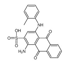 1-amino-9,10-dihydro-9,10-dioxo-4-o-toluidinoanthracene-2-sulphonic acid Structure