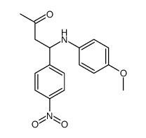 4-(4-methoxyanilino)-4-(4-nitrophenyl)butan-2-one Structure