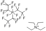 TETRAETHYLAMMONIUM TRIS(PENTAFLUOROETHYL)TRIFLUOROPHOSPHATE structure