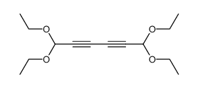 1,1,6,6-tetraethoxy-hexa-2,4-diyne Structure