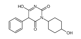 1-(4-Hydroxycyclohexyl)-5-phenylbarbituric acid structure