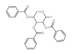 (4,5-dibenzoyloxy-2-fluoro-oxan-3-yl) benzoate结构式