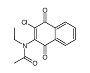 N-(3-chloro-1,4-dioxonaphthalen-2-yl)-N-ethylacetamide Structure