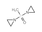 Di(1-aziridinyl)methylphosphine oxide结构式