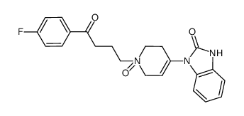 1-(4-(4-fluorophenyl)-4-oxobutyl)-4-(2-oxo-2,3-dihydro-1H-benzo[d]imidazol-1-yl)-1,2,3,6-tetrahydropyridine 1-oxide结构式