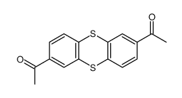 1-(7-acetylthianthren-2-yl)ethanone Structure