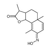 [3S-(3alpha,3aalpha,5abeta,8E,9bbeta)]-3a,5,5a,9b-tetrahydro-3,5a,9-trimethylnaphtho[1,2-b]furan-2,8(3H,4H)-dione 8-oxime结构式