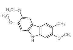 2,6,7-trimethoxy-3-methyl-9H-carbazole Structure