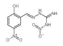 Hydrazinecarboximidamide,2-[(2-hydroxy-5-nitrophenyl)methylene]-N-nitro- picture