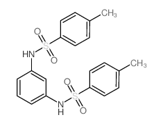 4-methyl-N-[3-[(4-methylphenyl)sulfonylamino]phenyl]benzenesulfonamide结构式