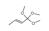 1,1,1-trimethoxy-2-butene结构式