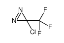 3-chloro-3-(trifluoromethyl)diazirine结构式