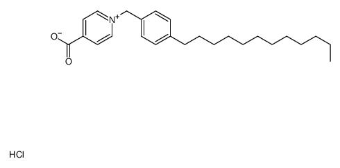 1-[(4-dodecylphenyl)methyl]pyridin-1-ium-4-carboxylic acid,chloride Structure