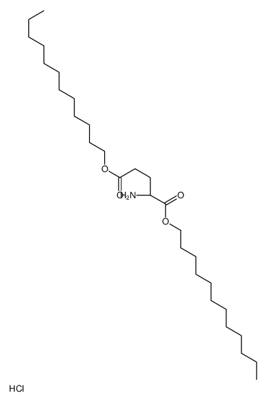 didodecyl (2S)-2-aminopentanedioate,hydrochloride结构式