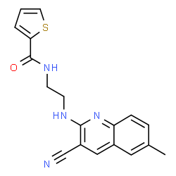 2-Thiophenecarboxamide,N-[2-[(3-cyano-6-methyl-2-quinolinyl)amino]ethyl]-(9CI) picture