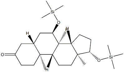 7α,17β-Bis[(trimethylsilyl)oxy]-5α-androstan-3-one结构式