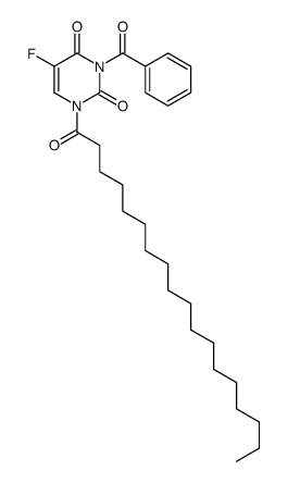 3-benzoyl-5-fluoro-1-octadecanoylpyrimidine-2,4-dione Structure