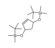 tert-butyl-[4-[tert-butyl(dimethyl)silyl]oxycyclopent-2-en-1-yl]oxy-dimethylsilane Structure