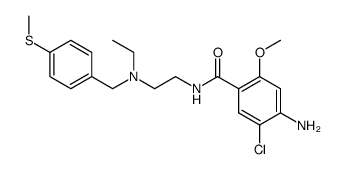 4-Amino-5-chloro-N-{2-[ethyl-(4-methylsulfanyl-benzyl)-amino]-ethyl}-2-methoxy-benzamide Structure