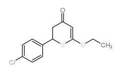 2-(4-氯苯基)-6-乙基磺酰基-2,3-二氢硫代吡喃-4-星空app结构式