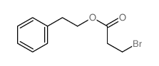 Propanoic acid,3-bromo-, 2-phenylethyl ester Structure