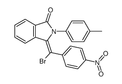 3-(α-Brom-4-nitro-benzyliden)-2-p-tolyl-isoindolin-1-on结构式