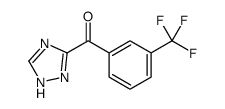 1H-1,2,4-triazol-5-yl-[3-(trifluoromethyl)phenyl]methanone Structure