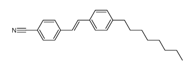 4-[(E)-2-(4-Octyl-phenyl)-vinyl]-benzonitrile结构式