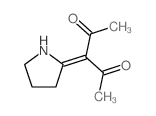 2,4-Pentanedione,3-(2-pyrrolidinylidene)-结构式