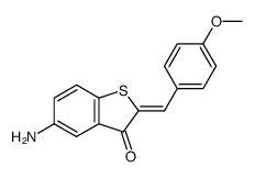 5-Amino-2-[1-(4-methoxy-phenyl)-meth-(Z)-ylidene]-benzo[b]thiophen-3-one结构式