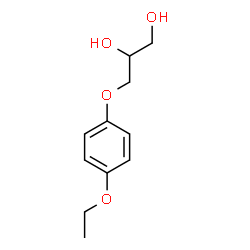 3-(p-Ethoxyphenoxy)-1,2-propanediol结构式