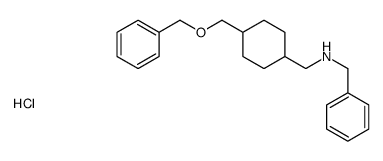 N-benzyl-1-[4-(phenylmethoxymethyl)cyclohexyl]methanamine,hydrochloride Structure