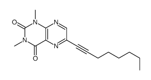 1,3-dimethyl-6-oct-1-ynylpteridine-2,4-dione结构式