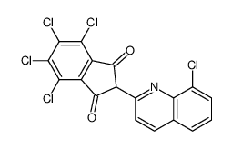 4,5,6,7-tetrachloro-2-(8-chloroquinolin-2-yl)indene-1,3-dione Structure