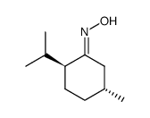 (1R,4S)-menthone oxime Structure