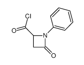 2-Azetidinecarbonyl chloride, 4-oxo-1-phenyl- (9CI) Structure