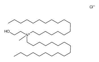 N-methyl-N,N-di-n-octadecyl-N-hydroxyethylammonium chloride结构式