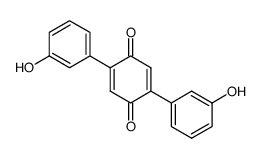 2,5-Bis(3-hydroxyphenyl)-1,4-benzoquinone结构式