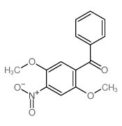 2,5-Dimethoxy-4-nitrobenzophenone结构式