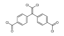 4-[1-(4-carbonochloridoylphenyl)-2,2-dichloroethenyl]benzoyl chloride Structure