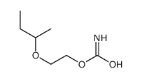 2-(1-Methylpropoxy)ethyl=carbamate Structure