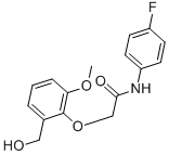 acetamide, n-(4-fluorophenyl)-2-[2-(hydroxymethyl)-6-methoxyphenoxy]- picture