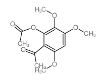 (2-acetyl-3,5,6-trimethoxy-phenyl) acetate Structure