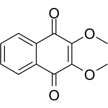 2,3-二甲氧基-1,4-萘醌结构式