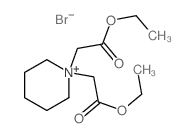 Piperidinium,1,1-bis(2-ethoxy-2-oxoethyl)-, bromide (1:1) structure