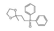 2-(2-diphenylphosphorylethyl)-2-methyl-1,3-dioxolane Structure